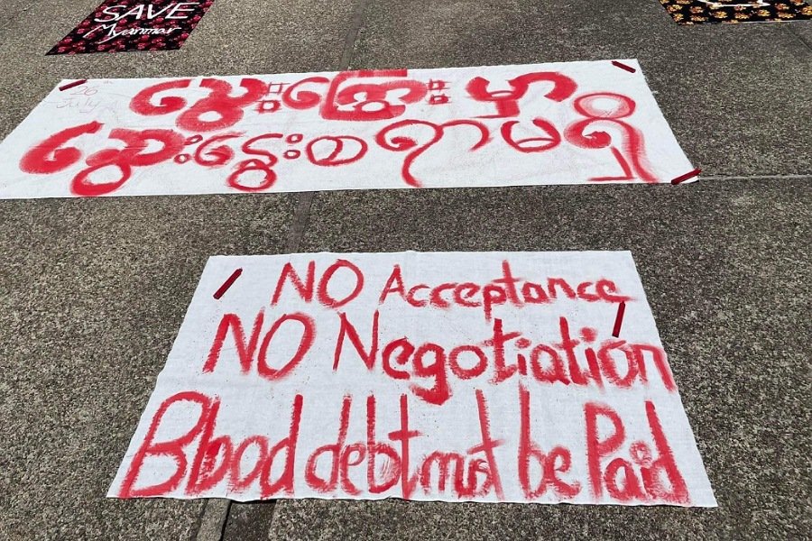 ကျဆုံးသူရဲကောင်းများအတွက် မြန်မာနှင့်ထိုင်း ပူးပေါင်းဆန္ဒပြ