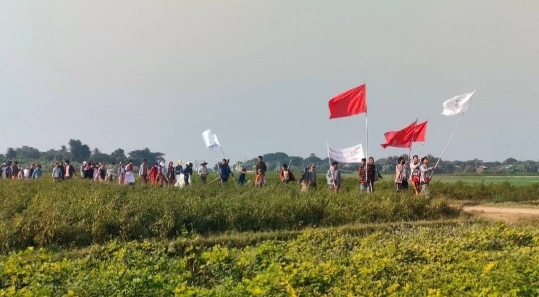 ရွေးကောက်ပွဲ လက်မခံကြောင်း လူထုကလမ်းပေါ်ထွက်သက်သေပြ
