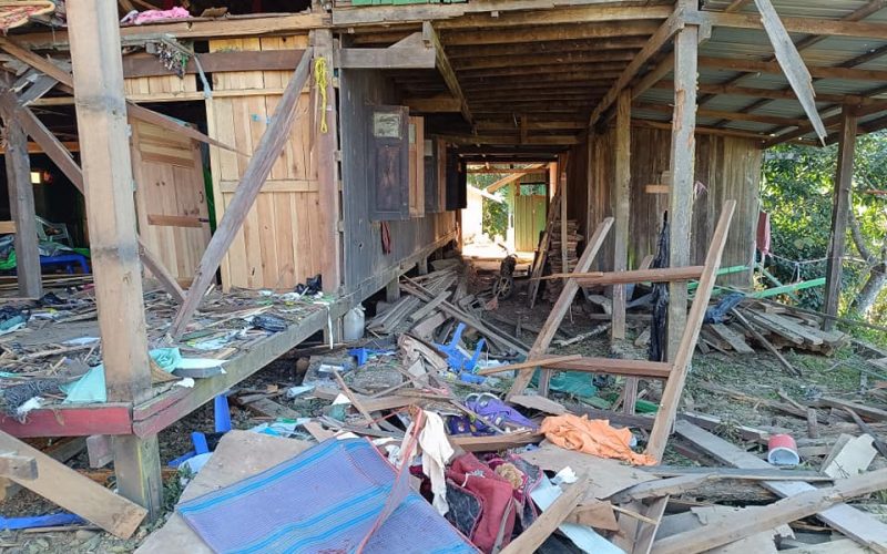 စစ်ဘေးရှောင်စခန်းများစီမံခန့်ခွဲမှုကော်မတီ ယာယီအထိုင်ရုံး ဗုံးကြဲခံရ