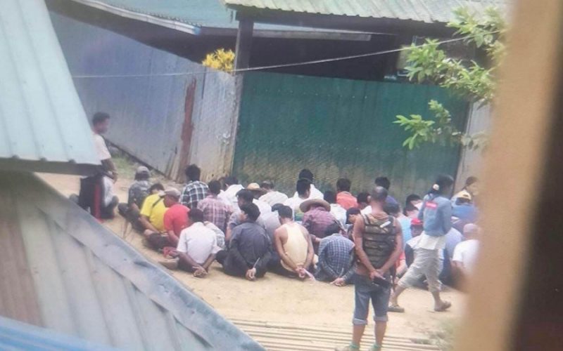 မှော်ပုံကျေးရွာမှ ဖမ်းဆီးခံရသူများ ဆန်ခါထောင်၌ ချုပ်နှောင်ခံရပြီး၊ ကံဆီးဒေသ အဖမ်းခံရသူများ ထမင်းမကျွေး 
