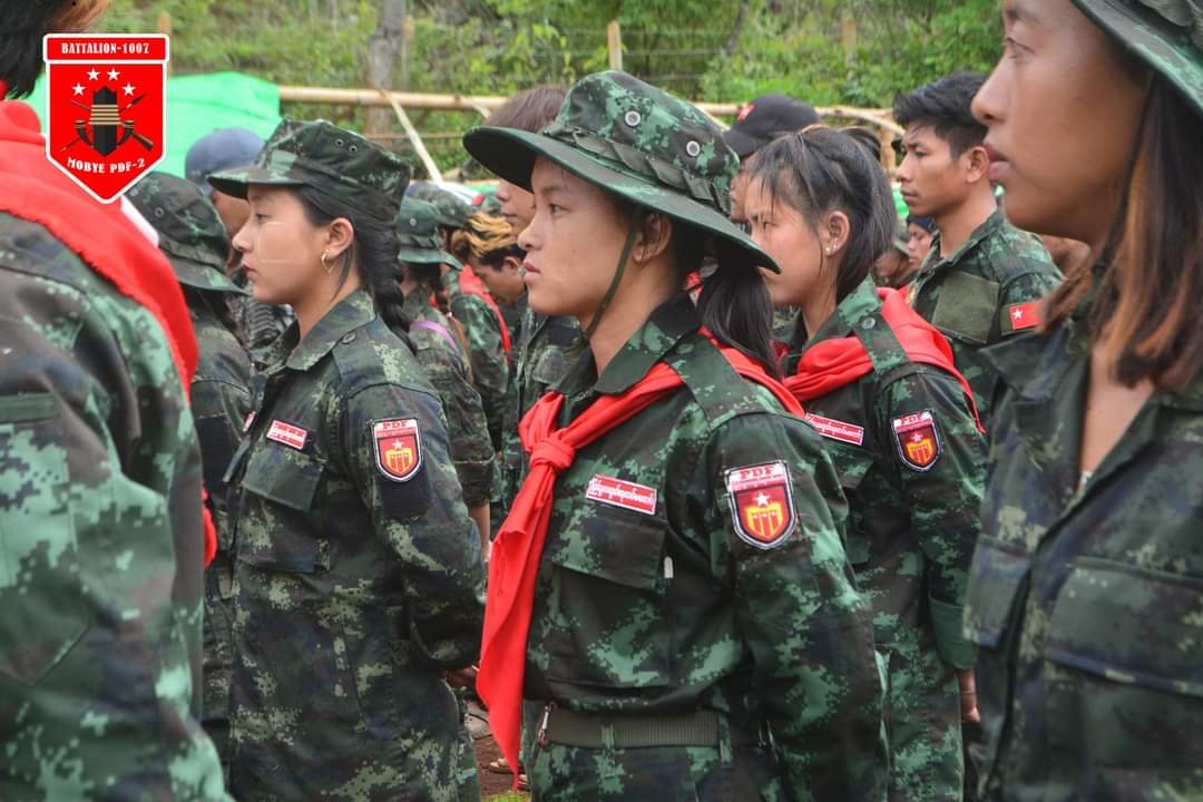 မိုးဗြဲ PDF တပ်ရင်းတိုးချဲ့တည်ထောင်ခြင်း (၁) နှစ်ပြည့် အခမ်းအနားကျင်းပ