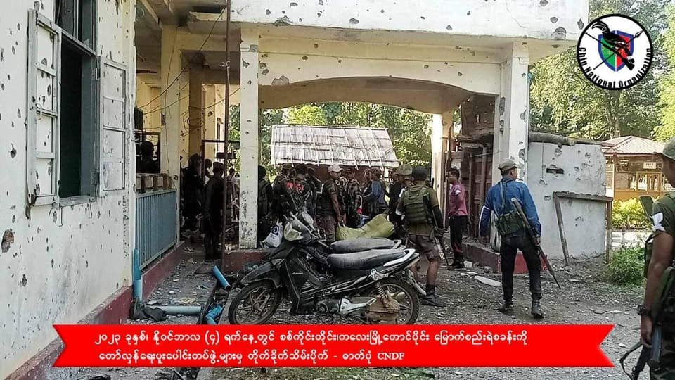 ခလရ ၂၆၈ လက်အောက်ခံ ထင်းရှူးစခန်းမှ စစ်ကောင်စီတပ်သားများ စခန်းစွန့်ခွါထွက်ပြေး