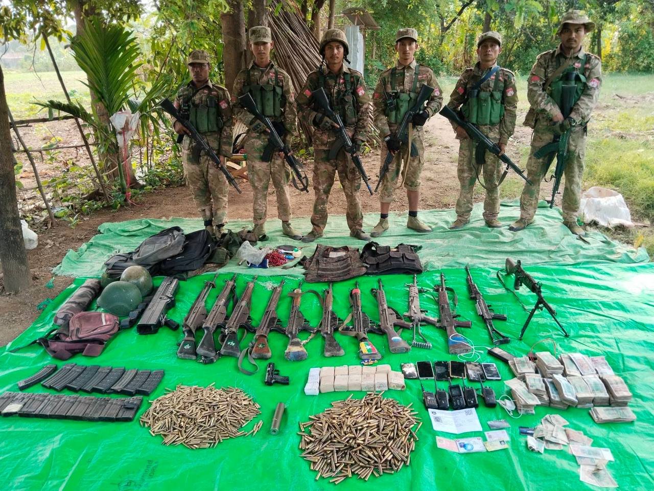 မတ္တရာမြို့မြောက်ဘက် ၂ မိုင်အကွာရှိ စစ်ကောင်စီအထိုင်စခန်းကို မန္တလေး PDF တိုက်ခိုက်သိမ်းပိုက်