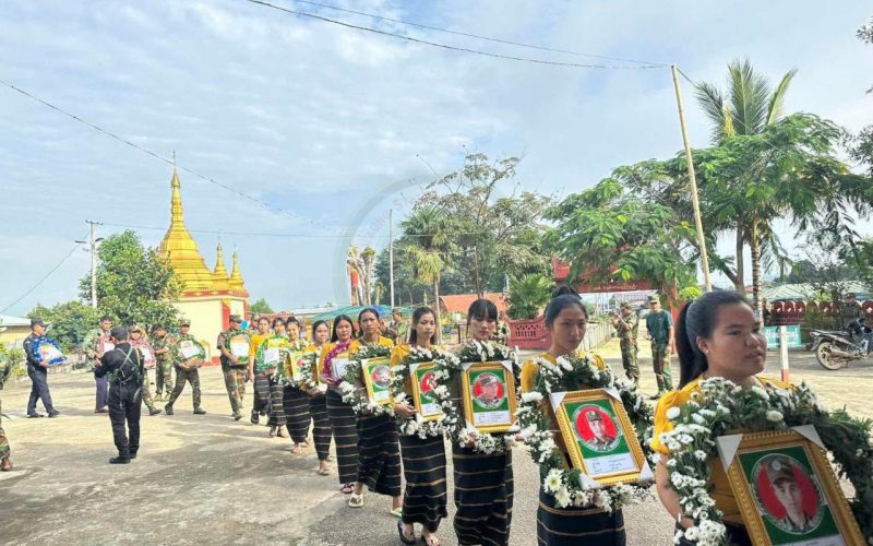 ၁၀၂၇ စစ်ဆင်ရေးအတွင်း အသက်ပေးလှူသွားခဲ့ကြသည့် သူရဲကောင်းရဲဘော်များအား ရည်စူးပြီး အလှူဒါနပြုလုပ်