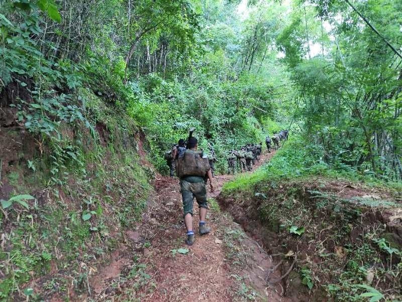 စစ်ကောင်စီ၏ ကျောက်ဂူအမြောက်တပ်၊ နောင်ဝိုးတပ်နှင့် တောင်ခမ်းစစ်ကူသွားသော စစ်ကြောင်းများနှင် DPLA တို့ တိုက်ပွဲဖြစ်ပွားနေ