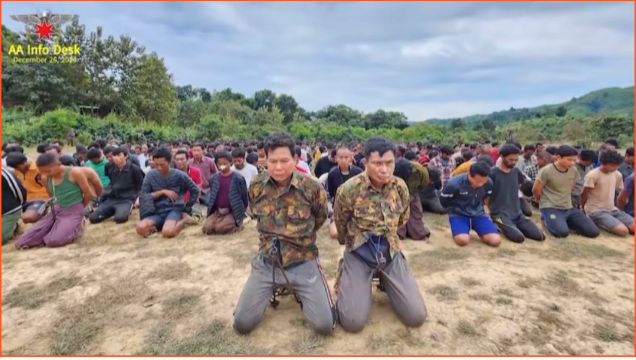 စစ်ရှုံးနေတာ လက်ခံပေးဖို့ မင်းအောင်လှိုင်နှင့်အဖွဲ့ကို စစ်သုံ့ပန်းဗိုလ်မှူးချုပ် အသိပေး