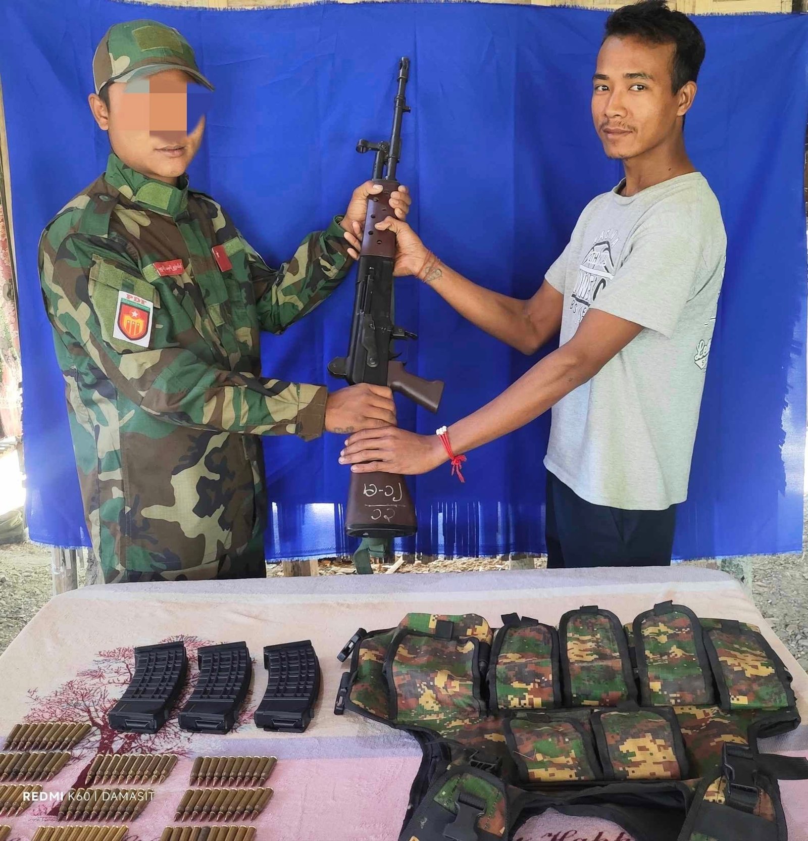 စစ်မှုထမ်းသင်တန်းဆင်း တပ်သားတစ်ဦး ချိတ်ဆက်လာသည့်အတွက် သံမဏီတပ်ဖွဲ့မှ ကယ်ထုတ်