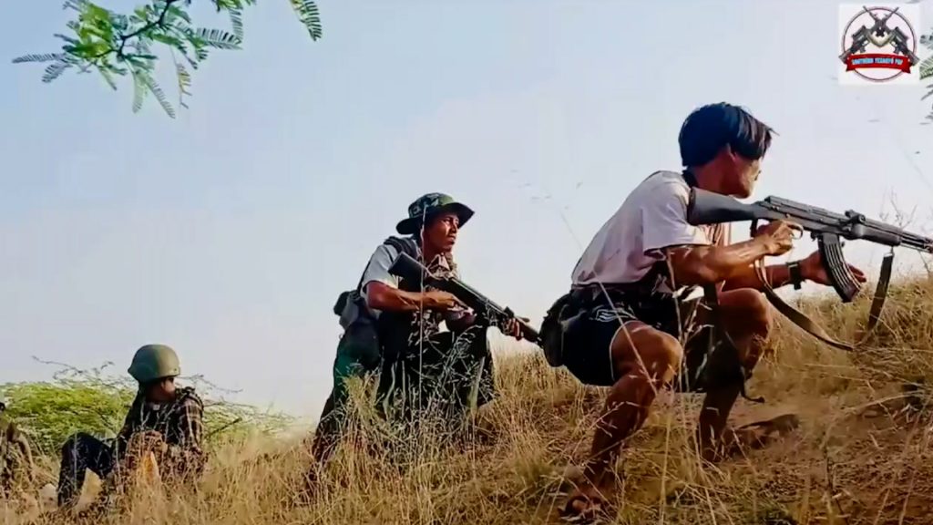 စစ်ကြောင်းထိုးလာသော စစ်ကောင်စီတပ်စစ်ကြောင်းကို ကြားဖြတ်တိုက်ခိုက်