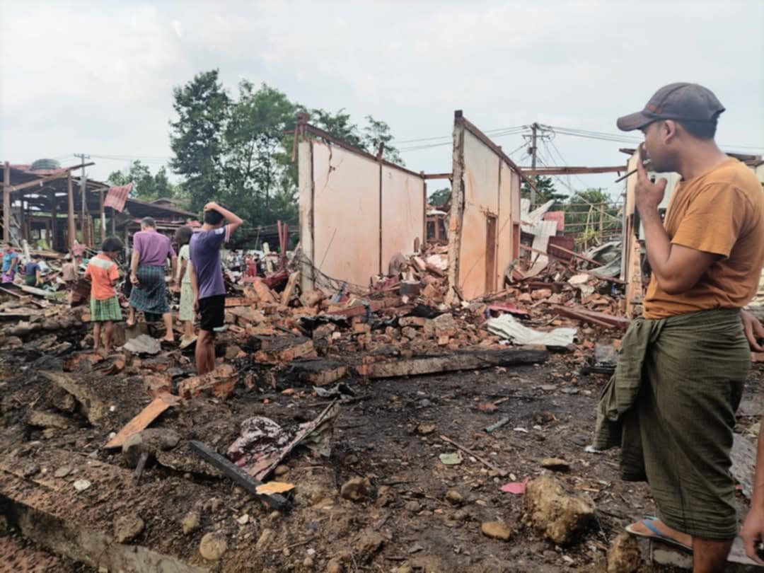 ဖားကန့်မှာပေါက်ကွဲမှုဖြစ်ပြီး ပြည်သူ ကလေးငယ် (၂) ဦးအပါအဝင် (၉) ဦးသေဆုံး