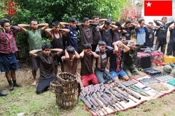 ကျောက်ကြီးမြို့နယ်အတွင်း ယနေ့တိုက်ပွဲတွင် စစ်ကောင်စီလက်အောက်ခံ (၂၂) ဦးကို ဖမ်းဆီးရမိ