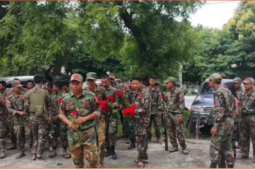 နွားထိုးကြီးမြို့ ဗိုလ်ချုပ်ကြေးရုပ်တွင် PDF ရဲဘော်များ အာဇာနည်နေ့အခမ်းအနားကျင်းပ