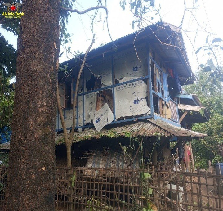 ရသေ့တောင် ဗုံးကြဲတိုက်ခိုက်ခံရမှုအတွင်း ပြည်သူ (၁၃) ဦး ထိခိုက်ဒဏ်ရာရပြီး (၂) ဦး သေဆုံး