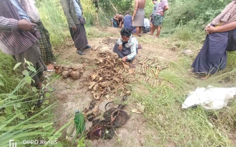 အစုလိုက်အပြုံလိုက်သတ်ပြီး စစ်အုပ်စု မြှုပ်ထားခဲ့သည့် အလောင်းများကို (၃) နှစ်ကျော်ကြာမှ တွေ့ရှိ