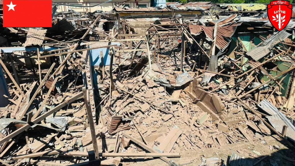 ဥပုသ်နေ့၌ မဟာစည်ဘုန်းကြီးကျောင်းကို စစ်အုပ်စုဗုံးကြဲ၊ စစ်ဘေးရှောင် (၂) ဦး သေဆုံးပြီး (၈) ဦး ထိခိုက်ဒဏ်ရာရ